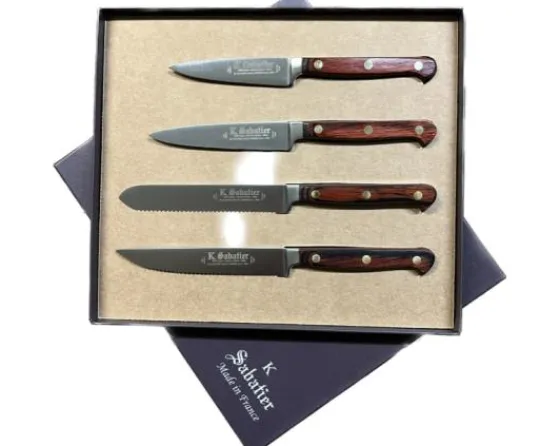 Sabatier Coffret Cadeau<AUVERGNE Coffret cadeau - 4 couteaux d'office