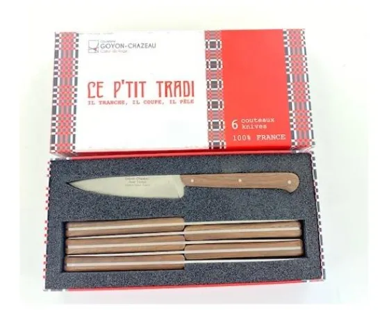 Sabatier Pour La Cuisine | Les Autres<Coffret de 6 couteaux Le P'tit Tradi manche Noyer