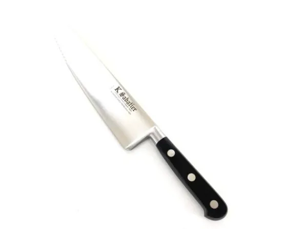 Sabatier Couteaux Lame Carbone | Couteaux À Pain<Cuisine 25 cm - lame DENTEE en pointe  - Acier Carbone