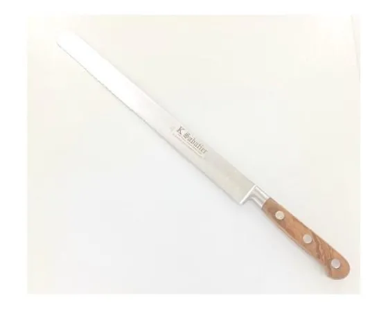 Sabatier Couteaux Lame Acier Inoxydable | Couteaux À Pain<Jambon 30 cm à dents - Manche Olivier