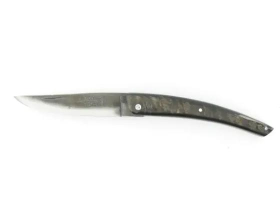Sabatier Régional | Traditionnel<Le Thiers - Plein Manche Buffle Brut - Ressort, Platine et lame ciselés - Lame vieillie