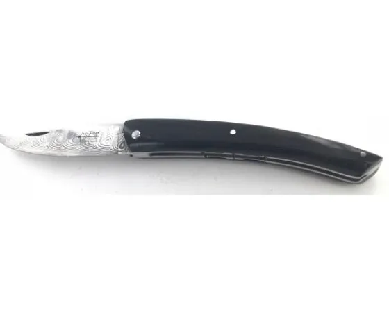 Sabatier Régional | Traditionnel<Le Thiers - Plein Manche Ebène - Ressort, Platine et lame ciselés  - Damas