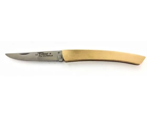 Sabatier Régional | Traditionnel<Le Thiers Coursolle 12 cm Manche Laiton satiné uni