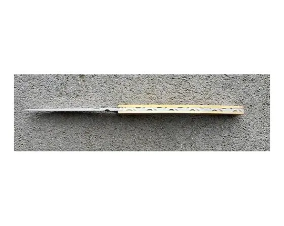 Sabatier Régional | Traditionnel<Le Thiers Coursolle 12 cm Manche Laiton satiné uni guilloché