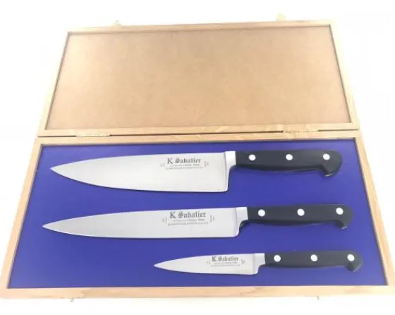 Sabatier Coffret Cadeau | Sets De Couteau Pro<Proxus - Coffret Chêne - Cuisine 21 cm - Trancharlard 21 cm - Office 8 cm